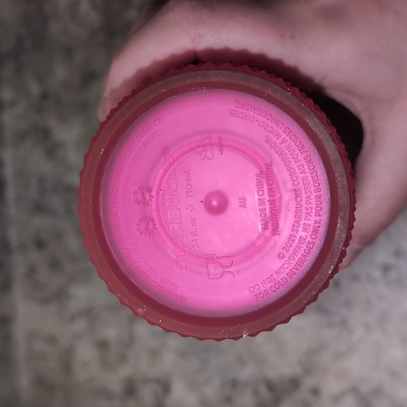 Starbucks studded fushia cold cup - Picture 4 of 4